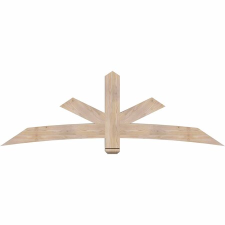 Ekena Millwork Alberta Smooth Timber Gable Bracket, Douglas Fir, 84"W x 28"H x 5 1/2"D x 5 1/2"F, 8/12 Pitch GBW084X28X0606ALB00SDF